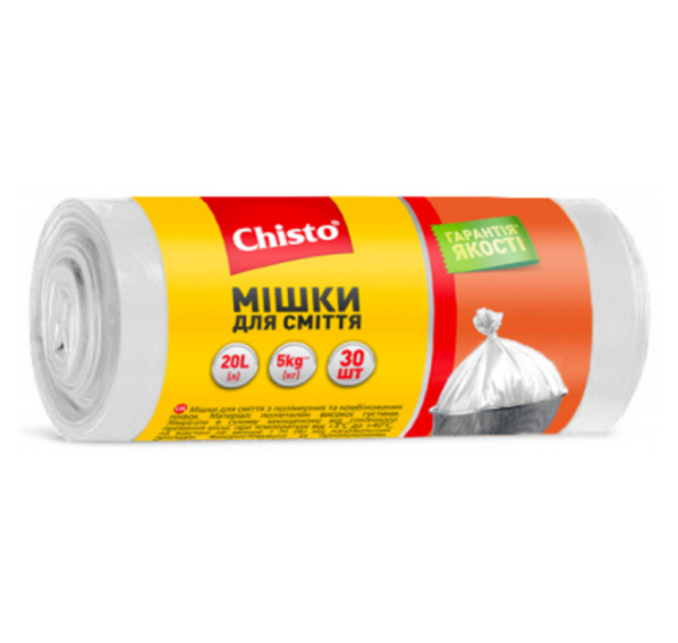 Chisto Мішки д/сміття міцні 20лх30шт